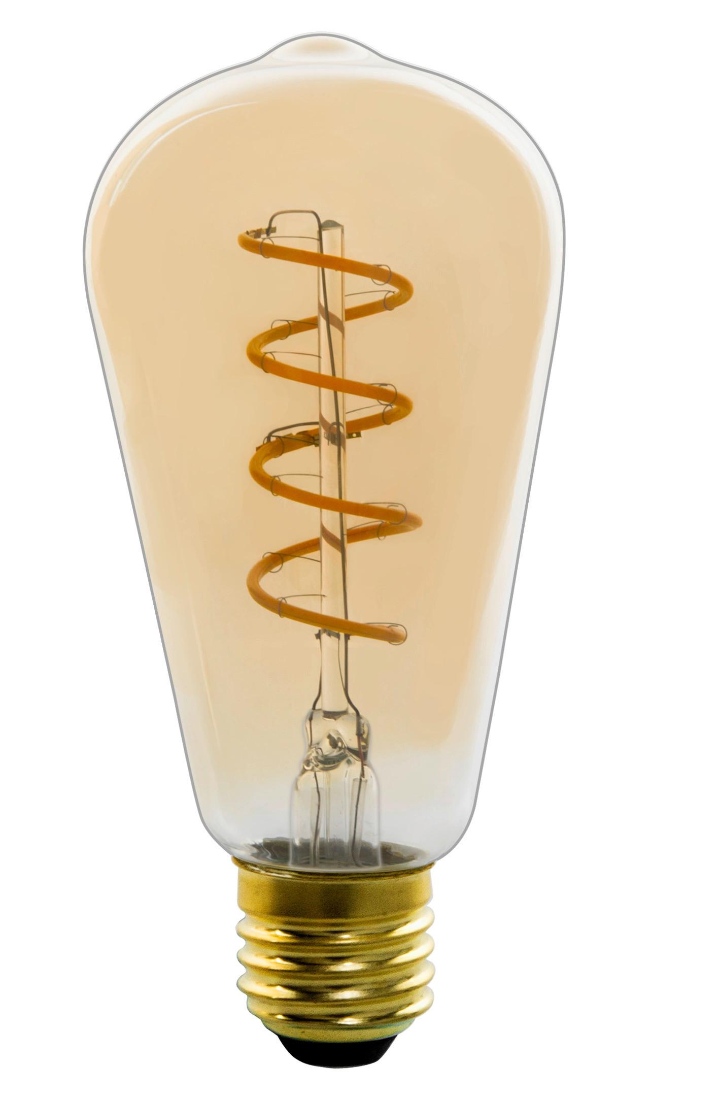 Deko-Leuchtmittel 11405FMA max. 4 Watt - Graphitfarben, Glas (6,4/14cm) - Modern Living