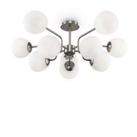 Pendelleuchte Erich - Weiss/Nickelfarben, Trend, Glas/Metall (90.7/34cm) - MAYTONI