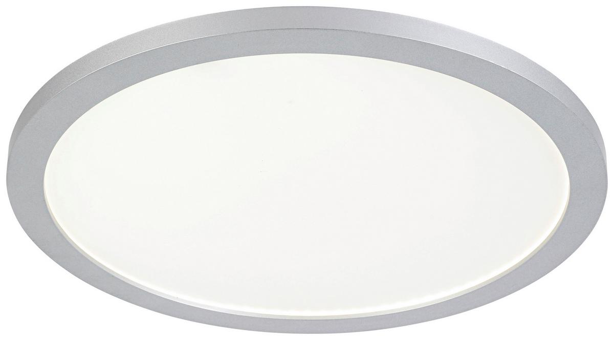 LED-Deckenleuchte Imo max. 16 Watt - Silberfarben/Weiß, ROMANTIK / LANDHAUS, Kunststoff (30/5cm) - Mömax