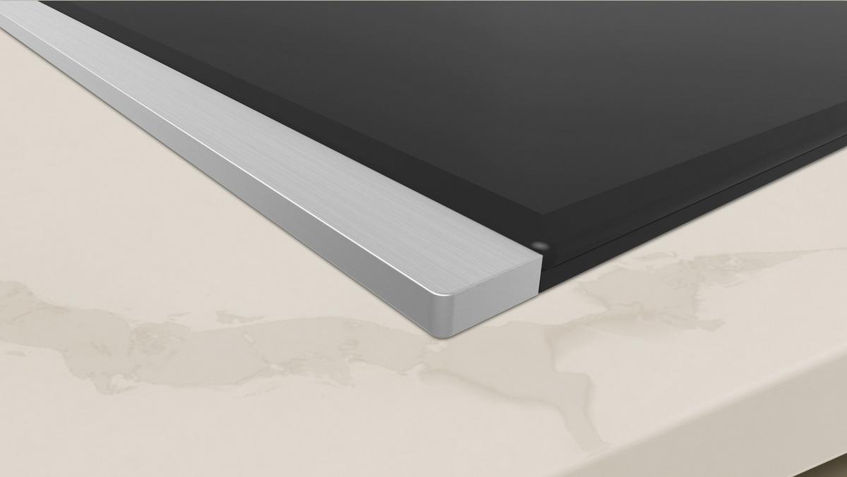 Glaskeramikkochfeld T13TDF9L8 Schwarz - Edelstahlfarben/Schwarz, MODERN, Glas/Metall (31,9/3,7/52,7cm) - Neff