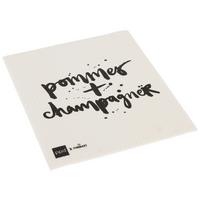 Schwammtuch Peter in Schwarz/Weiß ca. 20x17cm - Schwarz/Weiß, Textil (20/17cm)