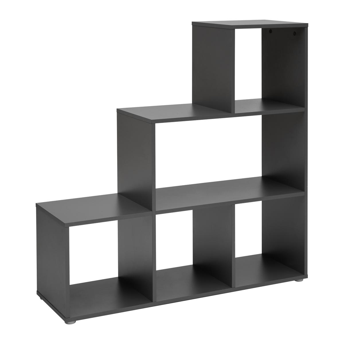 Regal Cassa 1 Anthrazit - Anthrazit, KONVENTIONELL, Holzwerkstoff (112/113/35cm) - Mömax