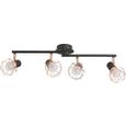 Deckenleuchte Jessy - Schwarz/Kupferfarben, MODERN, Metall (75/9/15cm) - MODERN LIVING