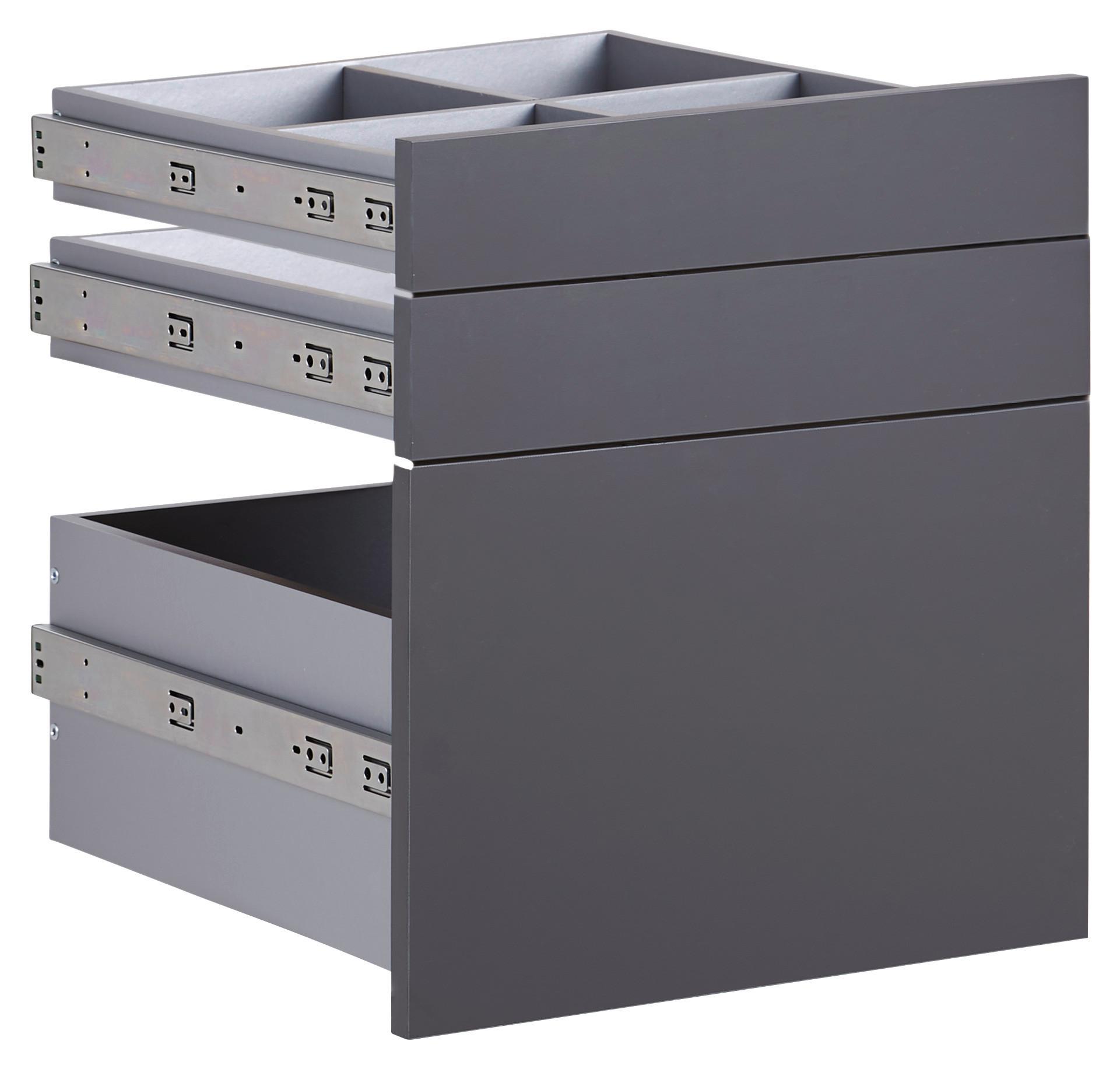 LÅDSET UNIT -BASED- - antracit, Modern, trämaterial (45,3/50,3/47cm) - Based
