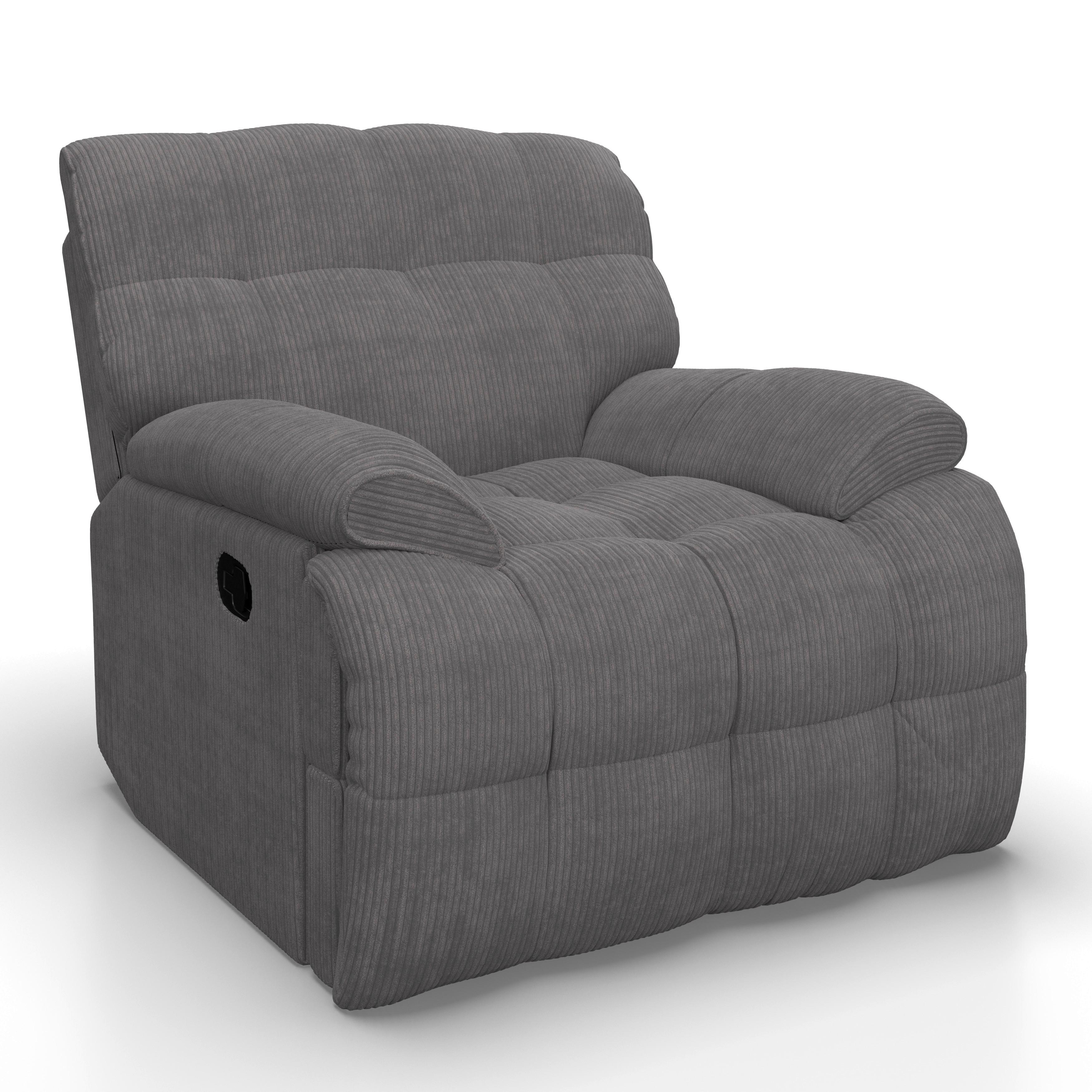 Relax Fotel Natalie - sötétszürke, Modern, textil/fa (98/94/106cm) - Bessagi Home