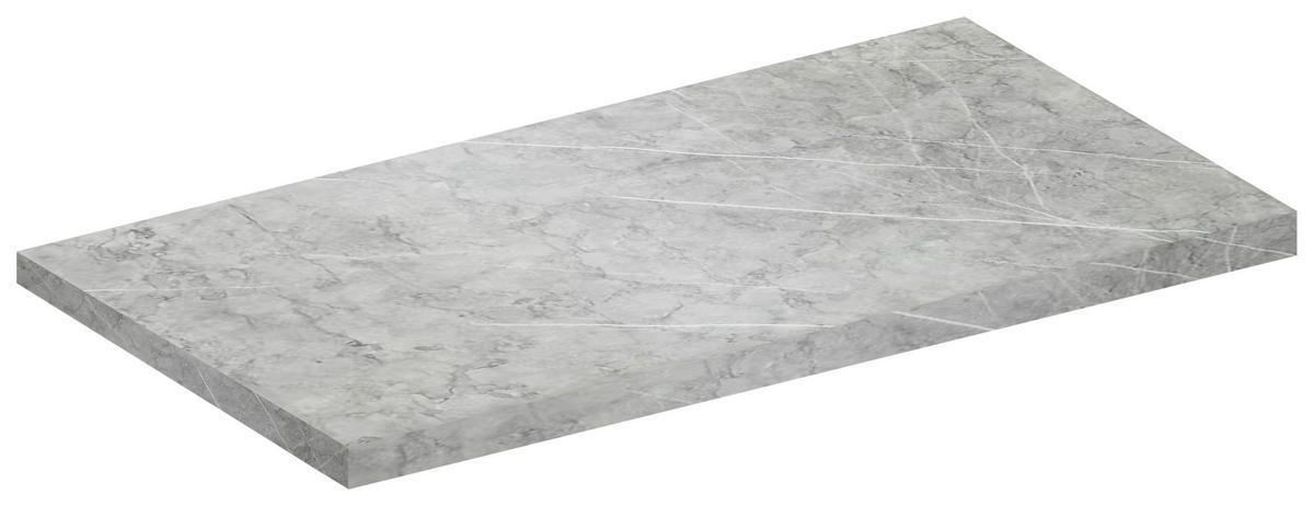 Arbeitsplatte Fasola - Grau, Trend, Holzwerkstoff (120/3/60cm) - MID.YOU