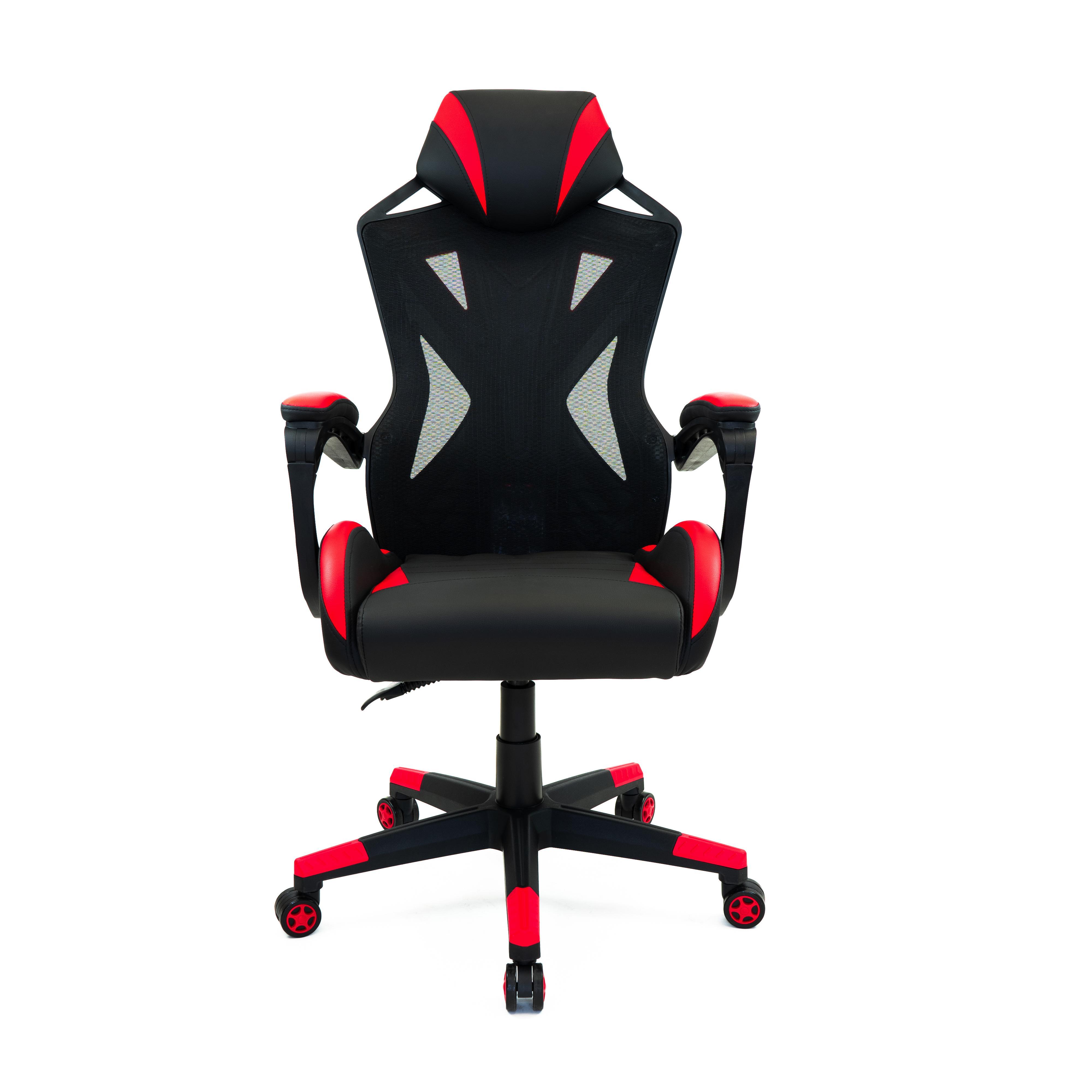 Gamingstuhl in Rot/Schwarz - Rot/Schwarz, MODERN, Kunststoff/Textil (62/116/67cm) - Modern Living