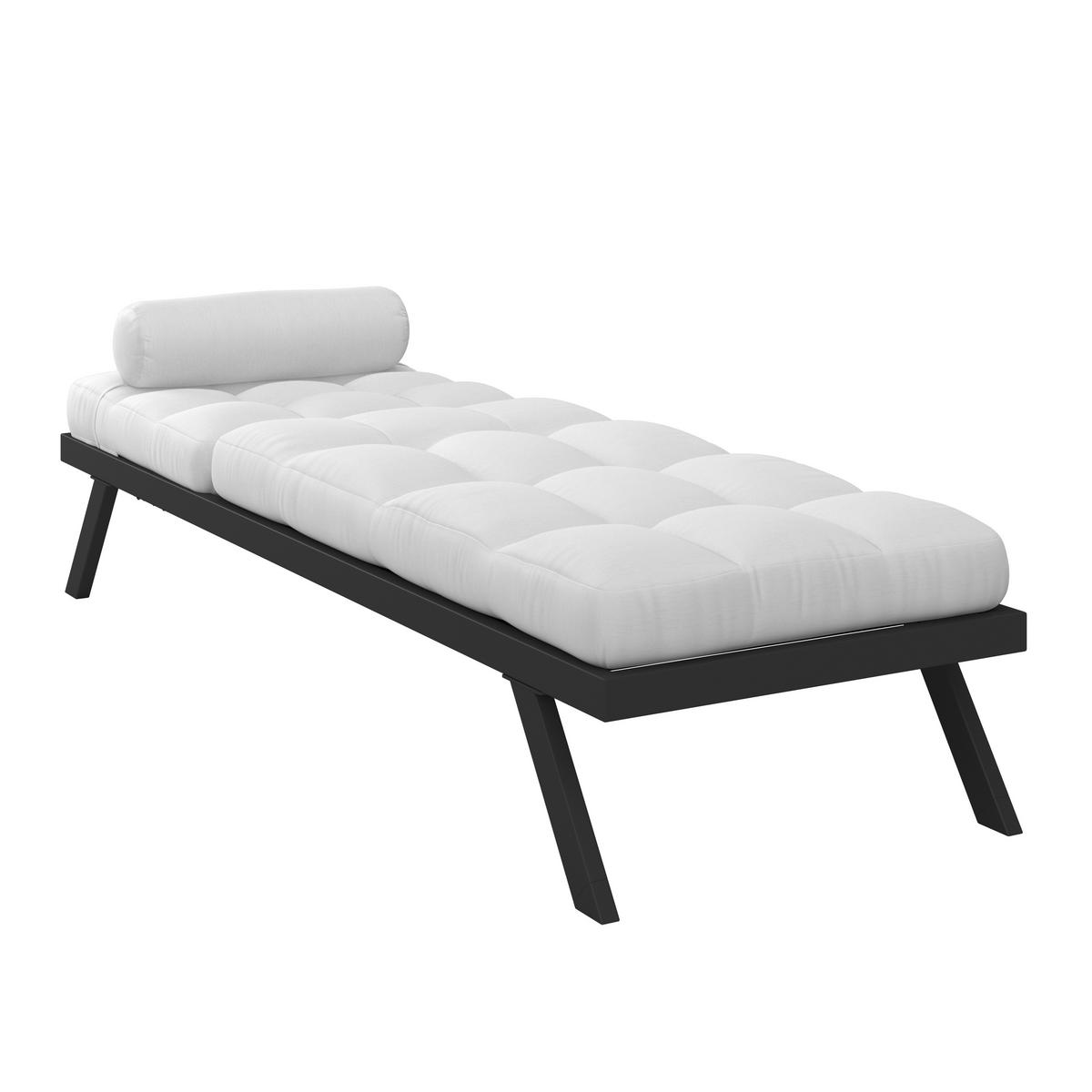 Vrtni Ležalnik Avola, Krem - krem barve/bela, Moderno, kovina/tekstil (199/31/68cm) - Bessagi Garden