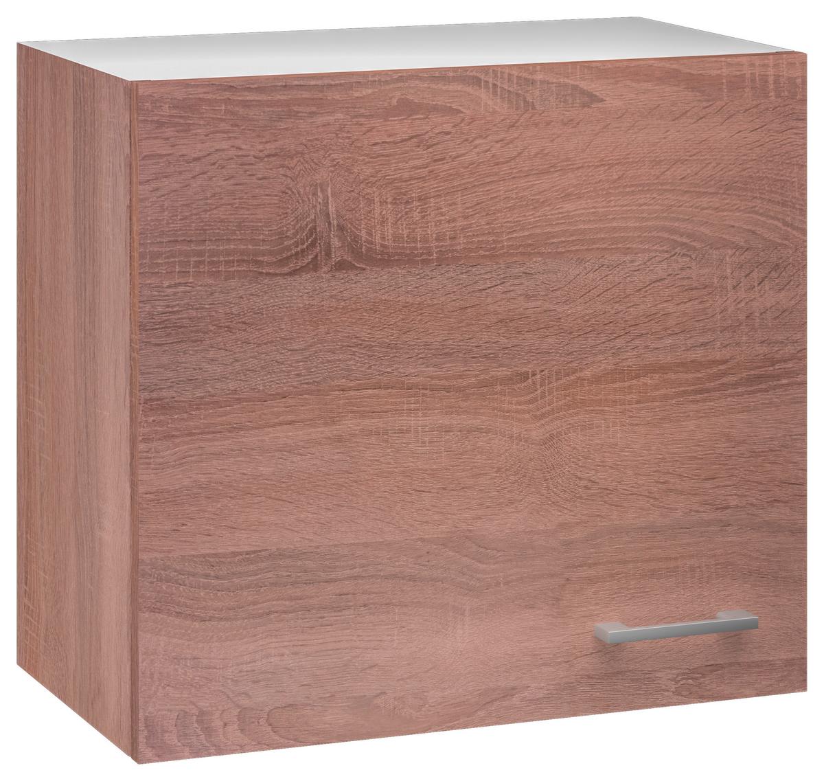 Kuhinjska Zgornja Omarica Samoa, Barva Hrasta - bela/barve aluminija, Konvencionalno, umetna masa/leseni material (60/54,8/32cm) - FlexWell