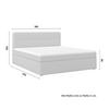 BOXSÄNG MARCO - svart/taupe, Modern, trä/textil (180/200cm) - Bessagi Home