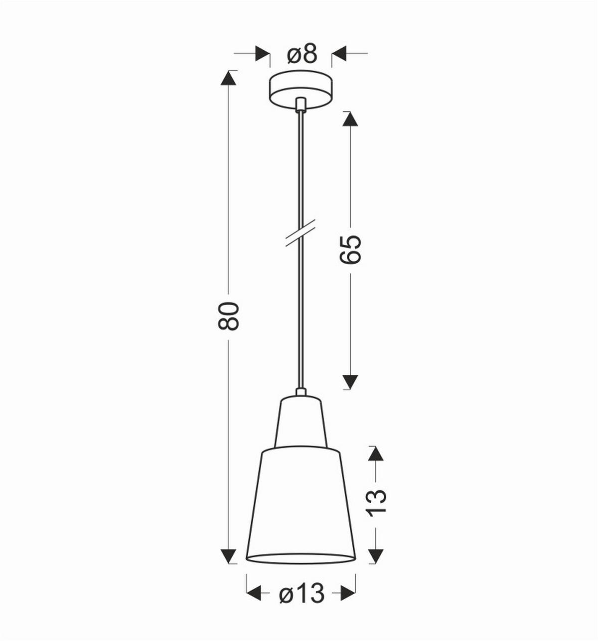 Viseća Svjetiljka Faro - pink/crna, Trend, metal (13/13/80cm)