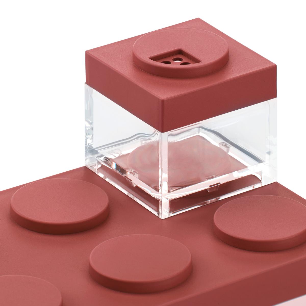 Vorratsdose Matea in Transparent/Rot ca. 1,5 l - Transparent/Rot, Kunststoff (10/20/10,5cm)