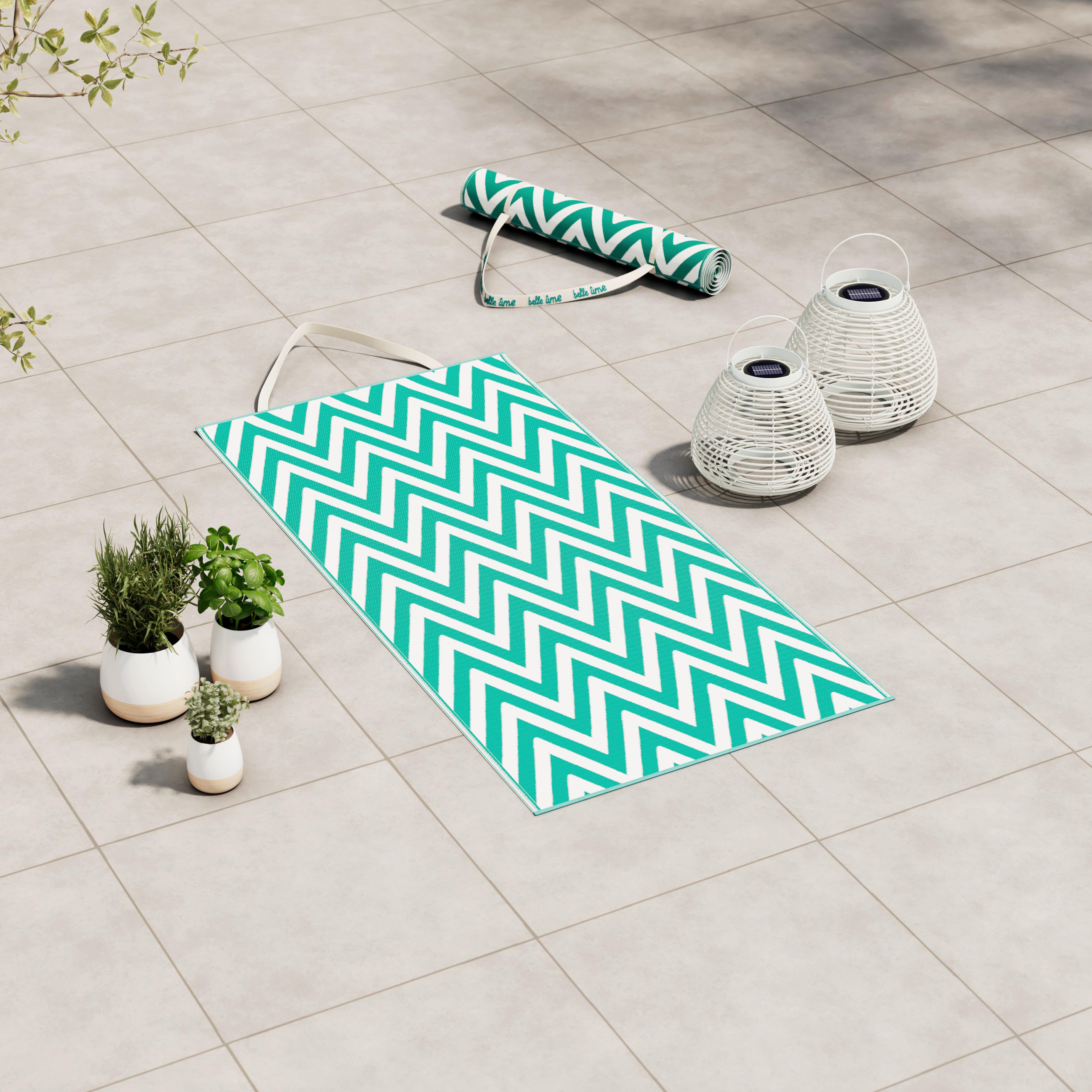 Strandmatte Riya Türkis ca. 70x170 cm - Türkis, MODERN, Kunststoff/Textil (70/170cm) - Bessagi Garden