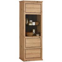 Vitrina Harvey, Barva Hrasta, Antracit - barve hrasta/antracit, Trendi, kovina/steklo (64,2/209,2/43cm) - Mömax