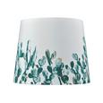 Leuchtenschirm Cactus, 60 Watt - Weiß/Grün, MODERN, Textil/Metall (16,5-20/15,6cm) - Mömax modern living