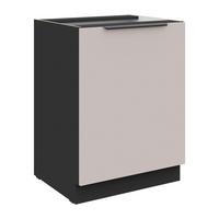 Corp inferior de bucatarie ARONA - bej/negru, Modern, material pe bază de lemn (60/82/52cm)