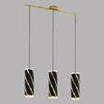 Pendelleuchte Pinto Nero 1 3-flammig - Goldfarben/Schwarz, MODERN, Glas/Metall (72,5/11/110cm) Pendelleuchte Pinto Nero 1 3-flammig - Goldfarben/Schwarz, MODERN, Glas/Metall (72,5/11/110cm)