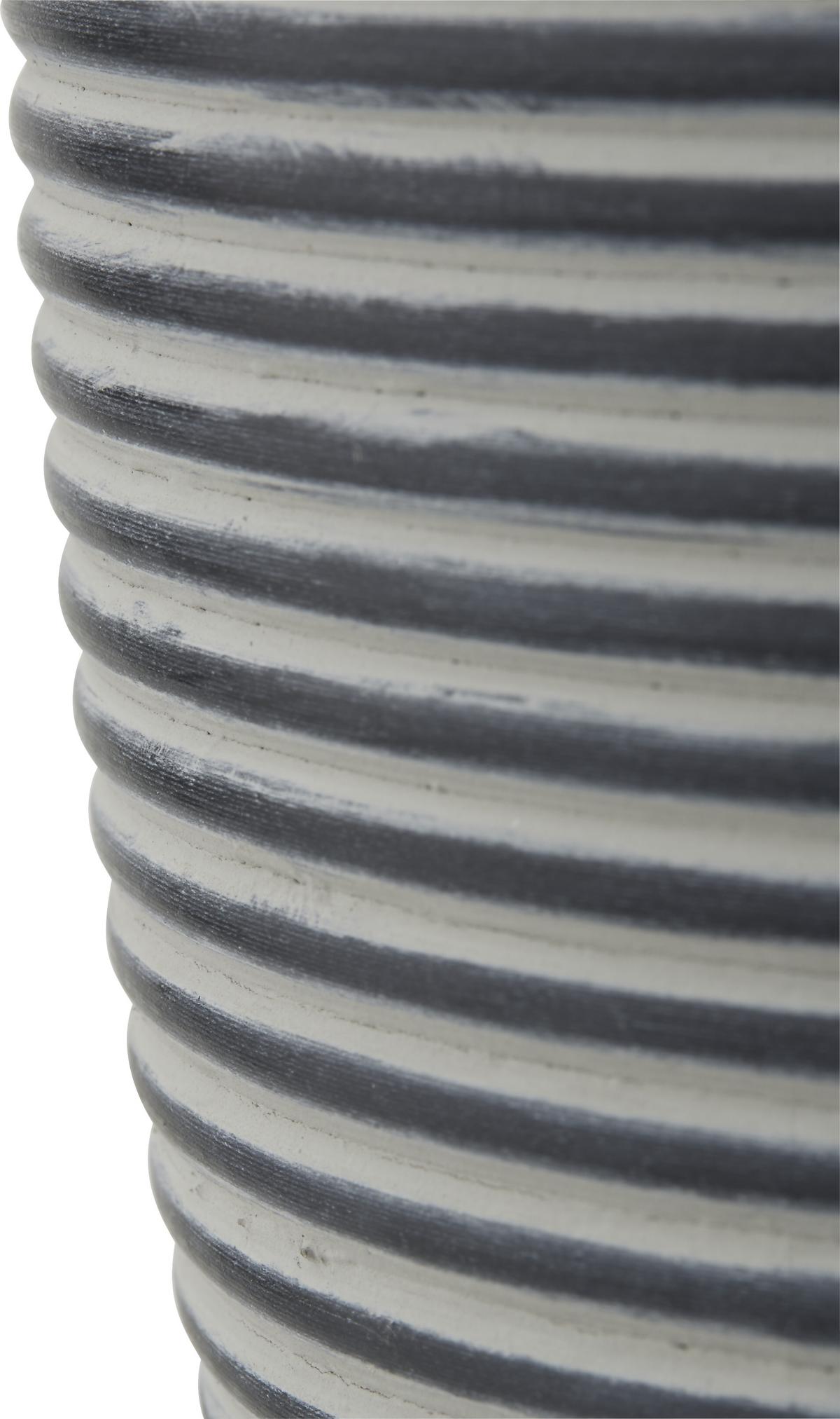 Übertopf Marlene Schwarz - Schwarz, LIFESTYLE, Kunststoff (26/26cm) - Mömax