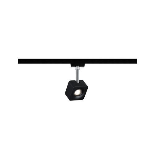 LED-Deckenleuchte Urail Spot Cube max. 8 Watt - Chromfarben/Schwarz, Design, Kunststoff/Metall (7,7/16,5/4,7cm) - Paulmann