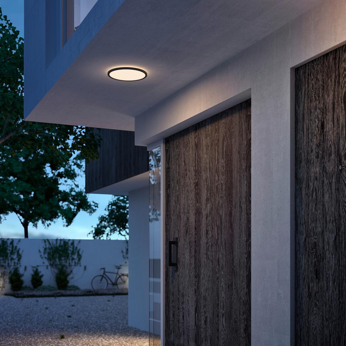 LAMPA SUFITOWA LED 41797700 SUPERSLIM CL550 - czarny, Basics, metal (25/25/2,3cm) - Philips