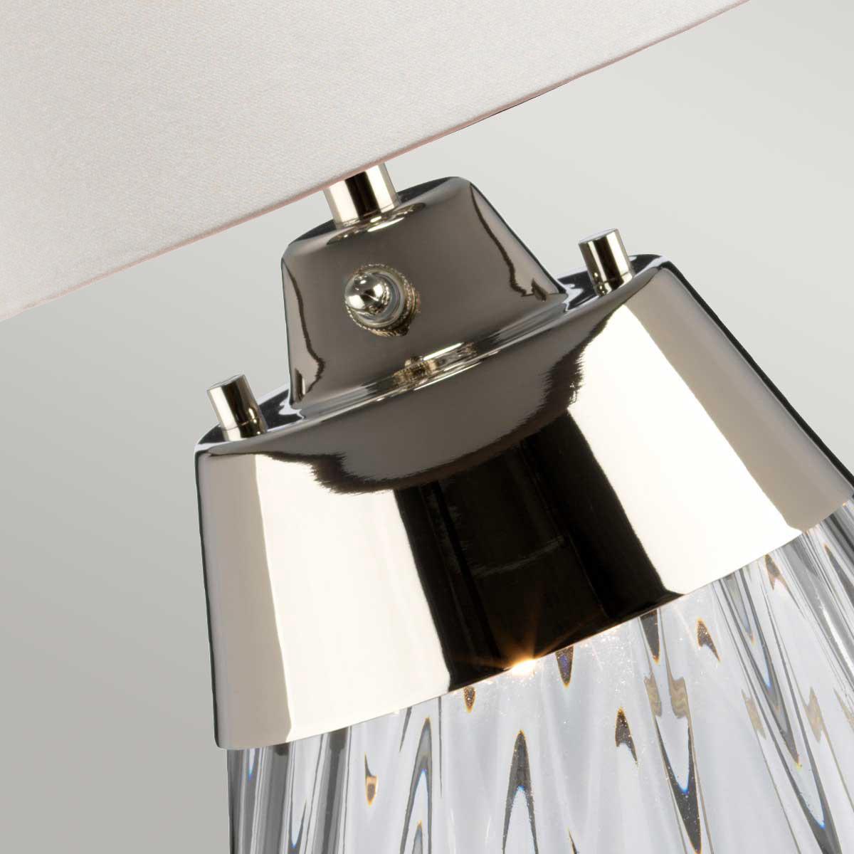 Asztali Lámpa Lena-Tl-S-Smoke-Owss - átlátszó, Konventionell (35/60,5cm) - Elstead Lighting