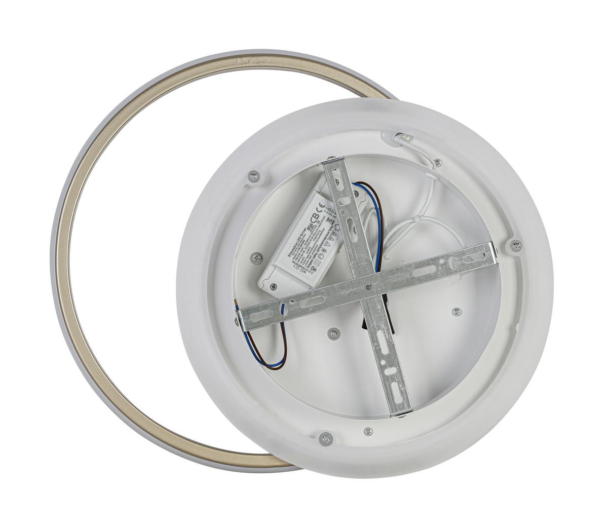 LED-Deckenleuchte Pul Champagnerfarben max. 24 Watt - Champagner, MODERN, Kunststoff/Metall (42/35/6cm) - Mömax