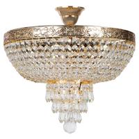 Kronleuchter Palace Goldfarben max. 60 Watt - Goldfarben, Trend, Glas/Metall (40/37/40cm) - MAYTONI