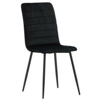 STUHL-SET WINDU - Schwarz, Design, Textil/Metall (43/94/49cm) - Livetastic