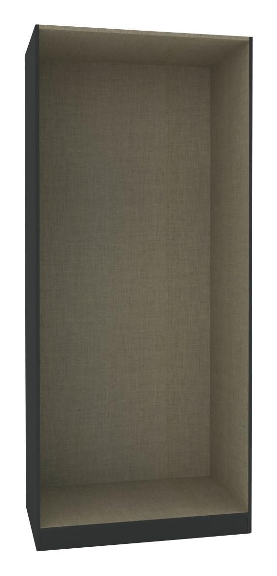 Kleiderschrankkorpus "UNIT" in Anthrazit - Anthrazit, Modern, Holzwerkstoff (91,1/210/56,5cm) - Based