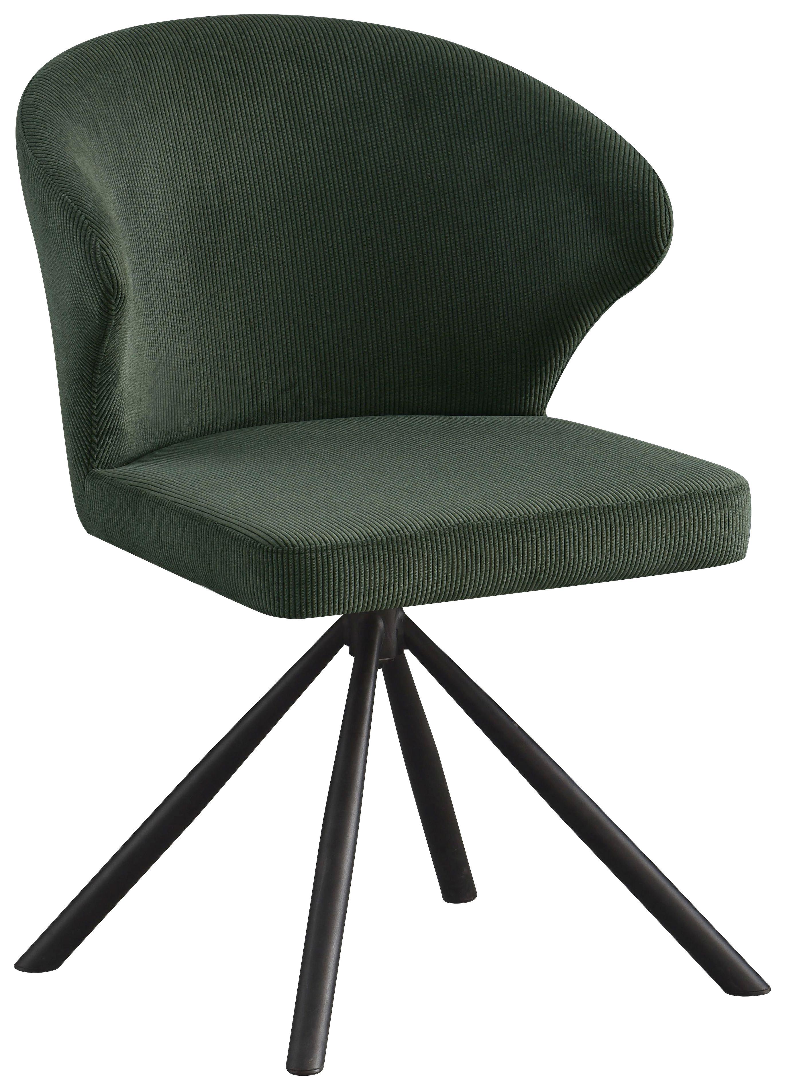 SCAUN JANA -BASED- - verde închis/negru, Lifestyle, metal/textil (55/81,5/58cm) - Based