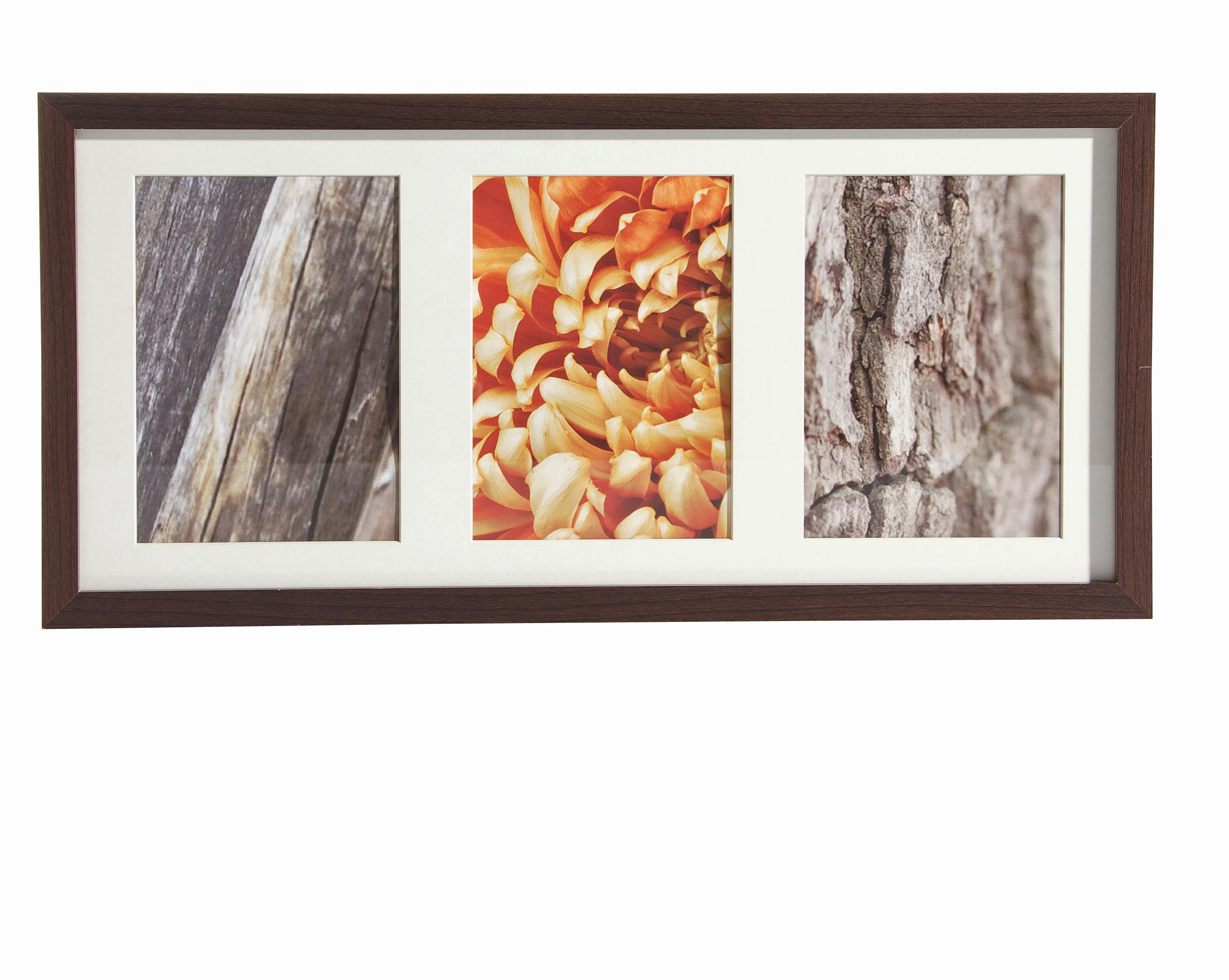 Bilderrahmen Gitta ca. 23x50cm - Wengefarben, MODERN, Glas/Holzwerkstoff (23/50cm) - Modern Living