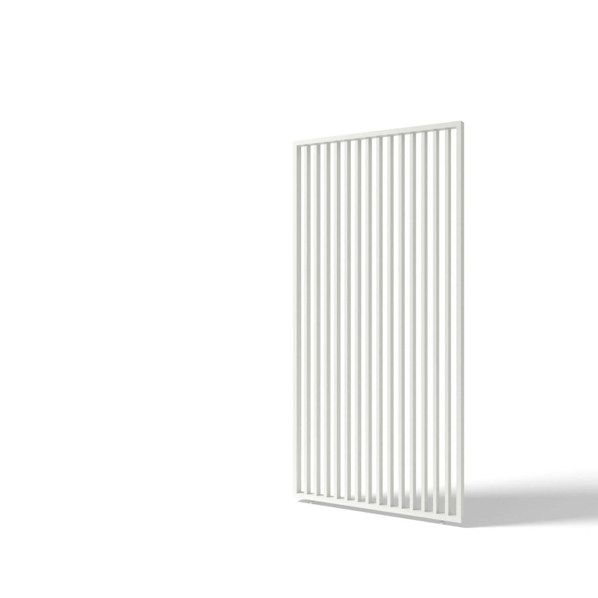 Stranski Del Za Pergolo Vertikale, Bela, 113cm - bela/visoki sijaj, Basics, kovina (113,3/233,5/6,5cm) - Gardenson
