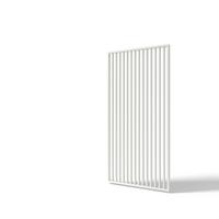 Stranski Del Za Pergolo Vertikale, Bela, 93cm - bela/visoki sijaj, Basics, kovina (93/233,5/6,5cm) - Gardenson