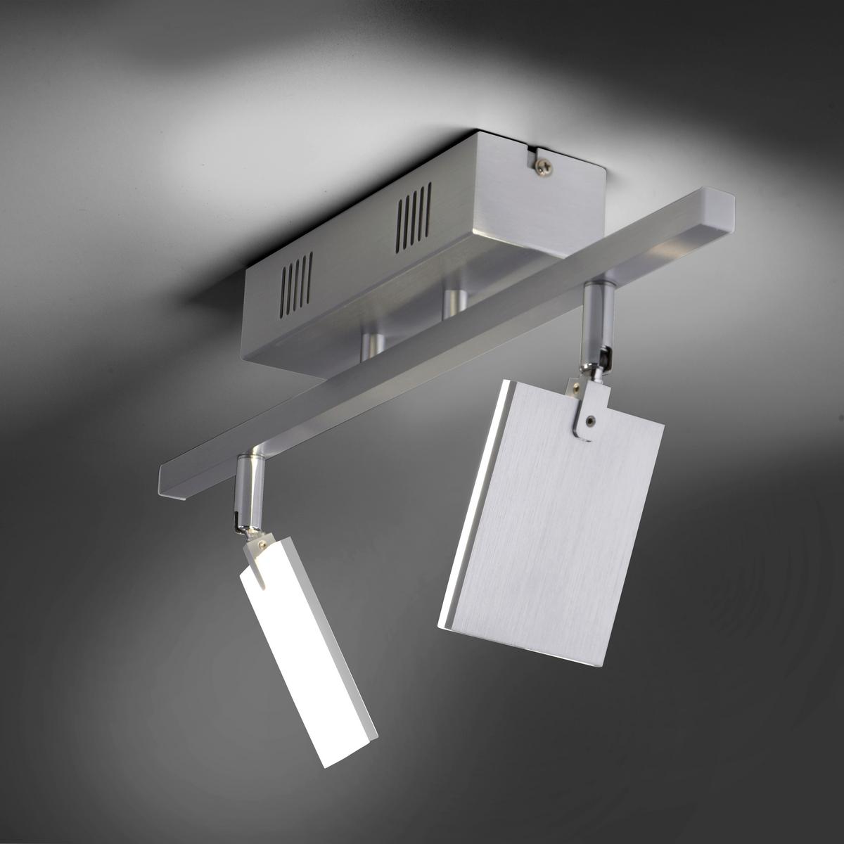 LAMPA REFLEKTOROWA LED 6354-95 PURE-MIRA - kolor aluminiowy, Design, tworzywo sztuczne/metal (52.5/24/22.5cm) - Neuhaus PURE