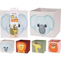 Tárolódoboz Kids Collection - bézs/pink, textil (30/30/30cm)