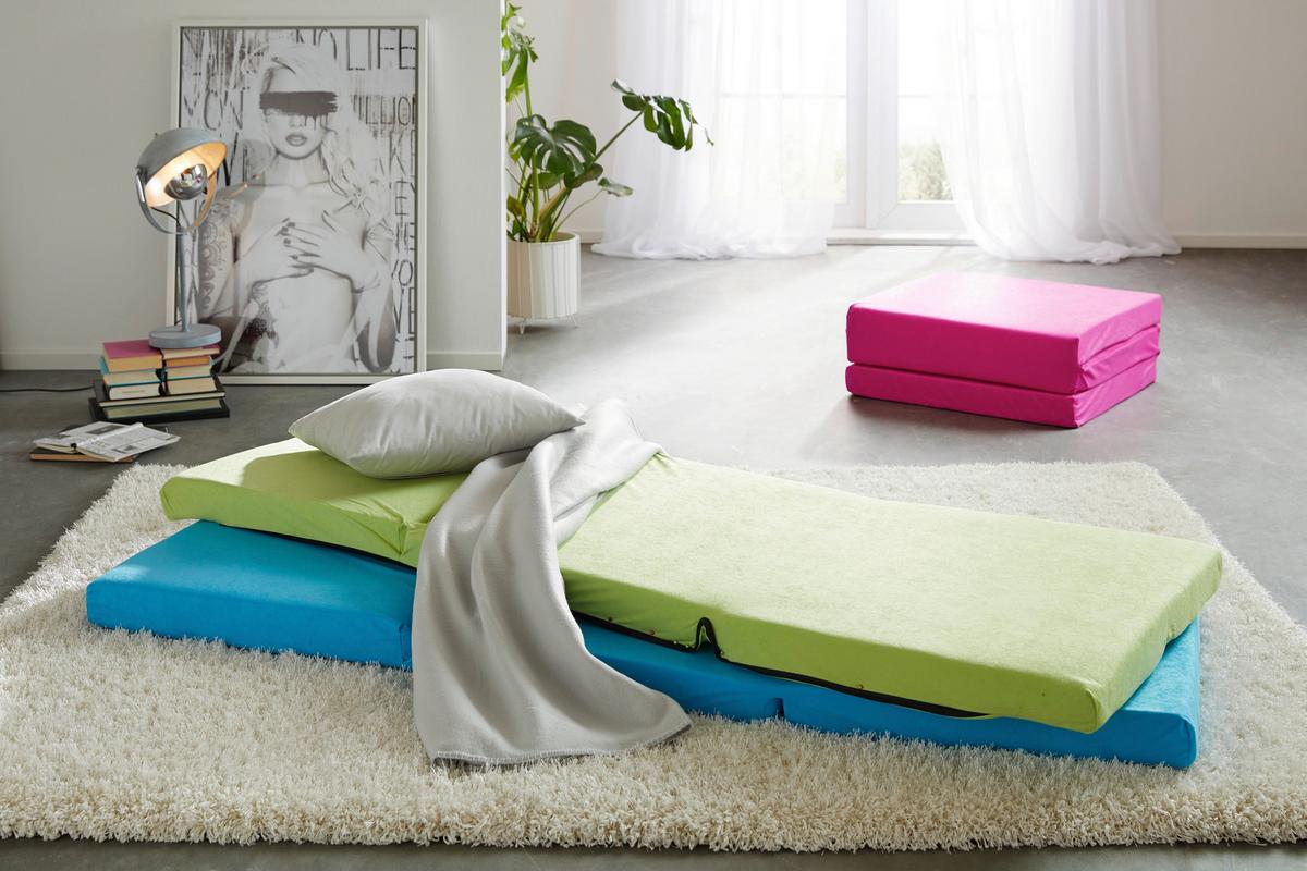 Faltmatratze in Grün ca. 65x185cm - Grün, Modern (65/186cm) - Mömax