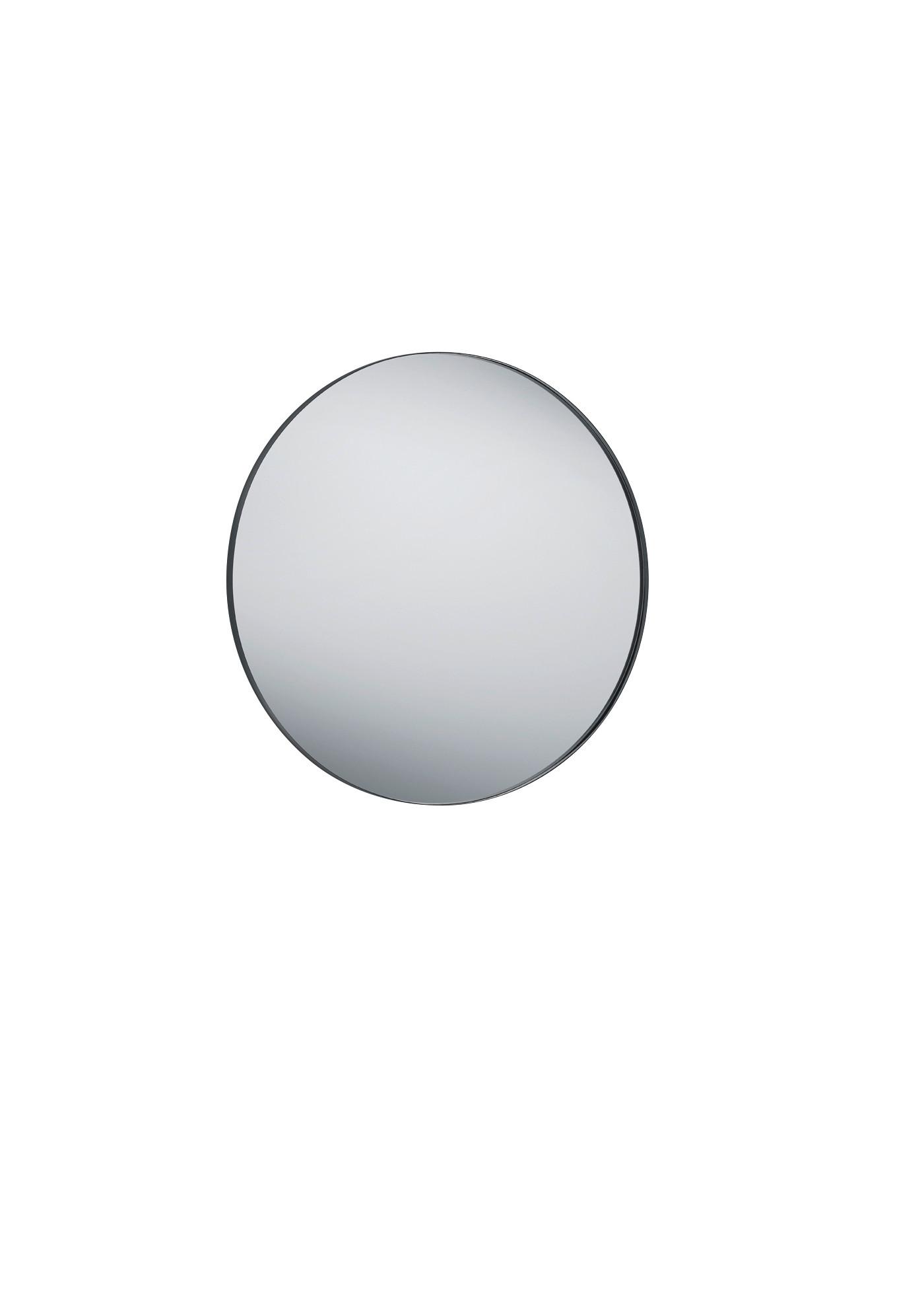 miroir mural in Schwarz - noir, Modern, verre/métal (80cm) - Mömax