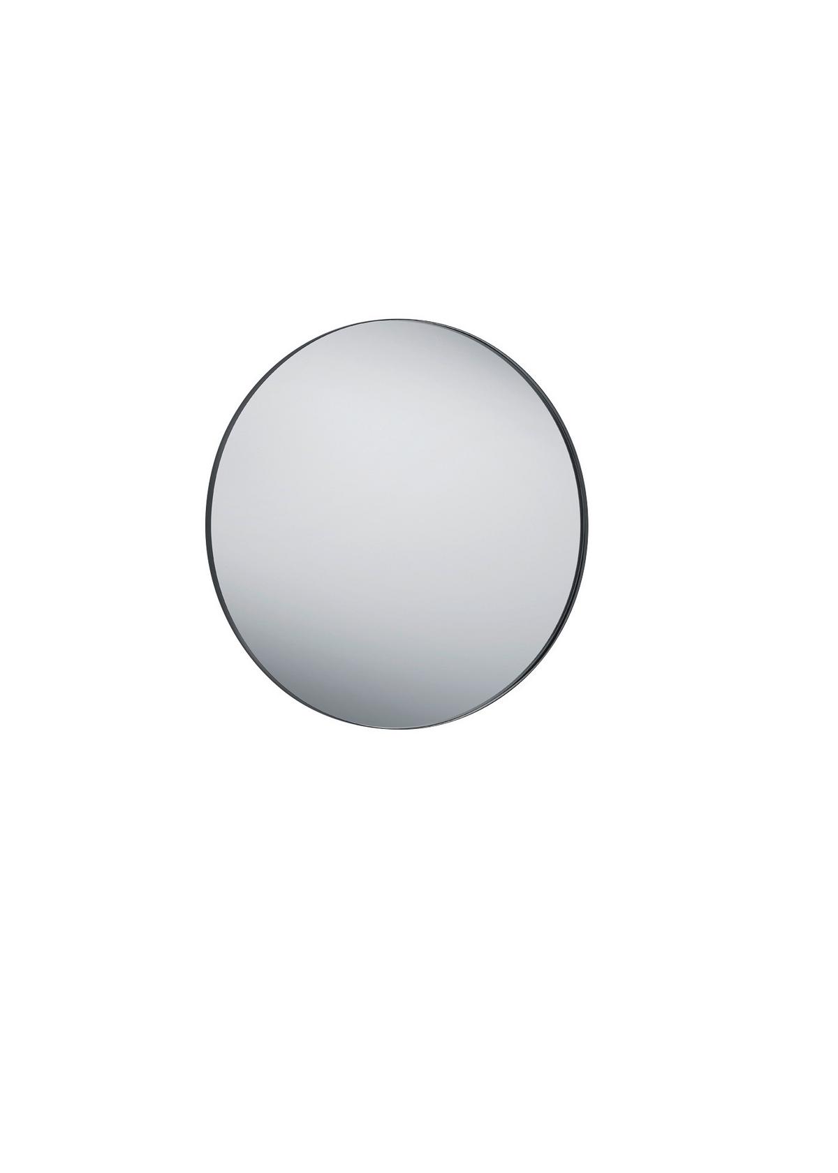 Oglindă de perete BRITTA - negru, Modern, sticlă/metal (80cm) - Modern Living