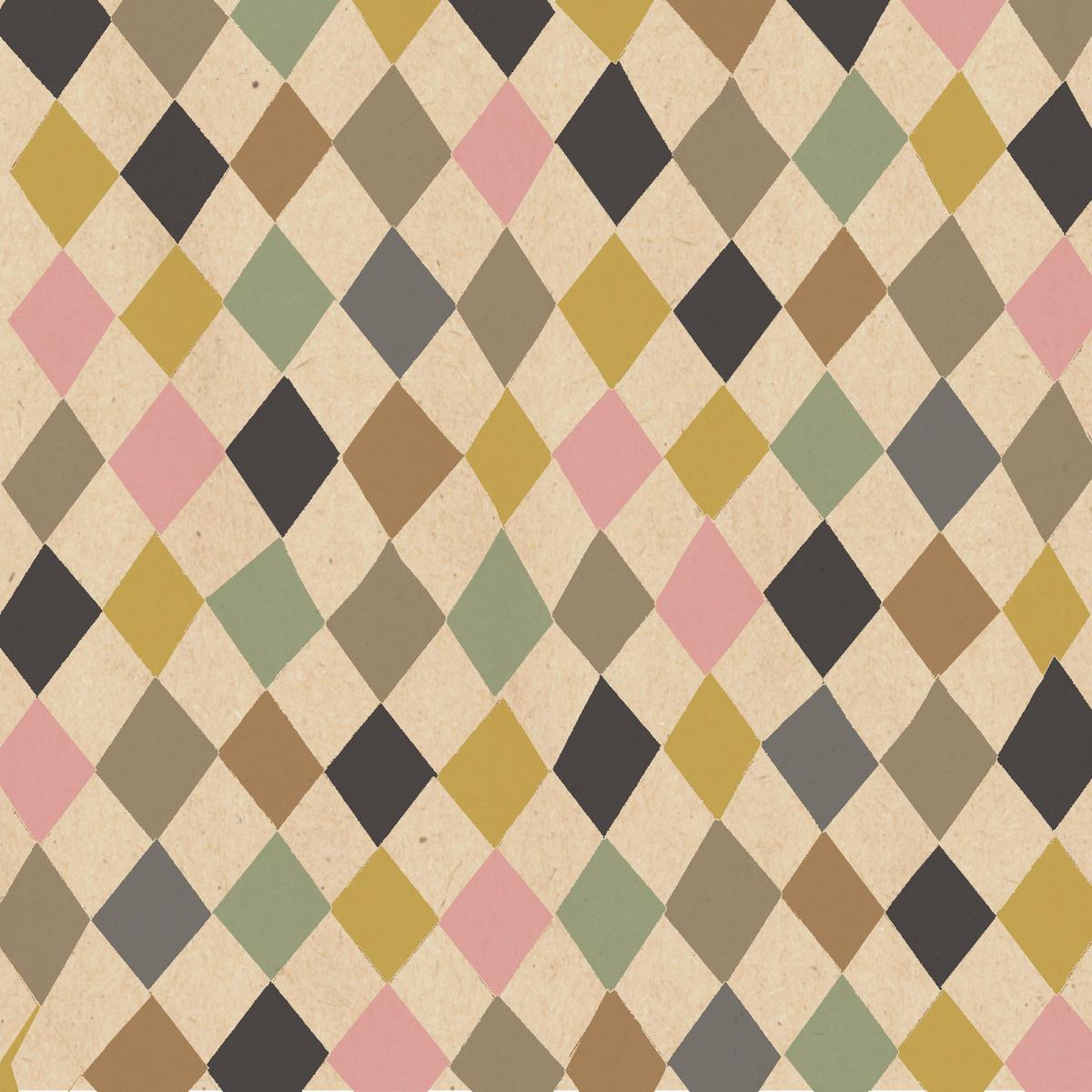 Serviette By Nature in Multicolor - Hellbraun/Pastellblau, MODERN, Papier (33/33cm)