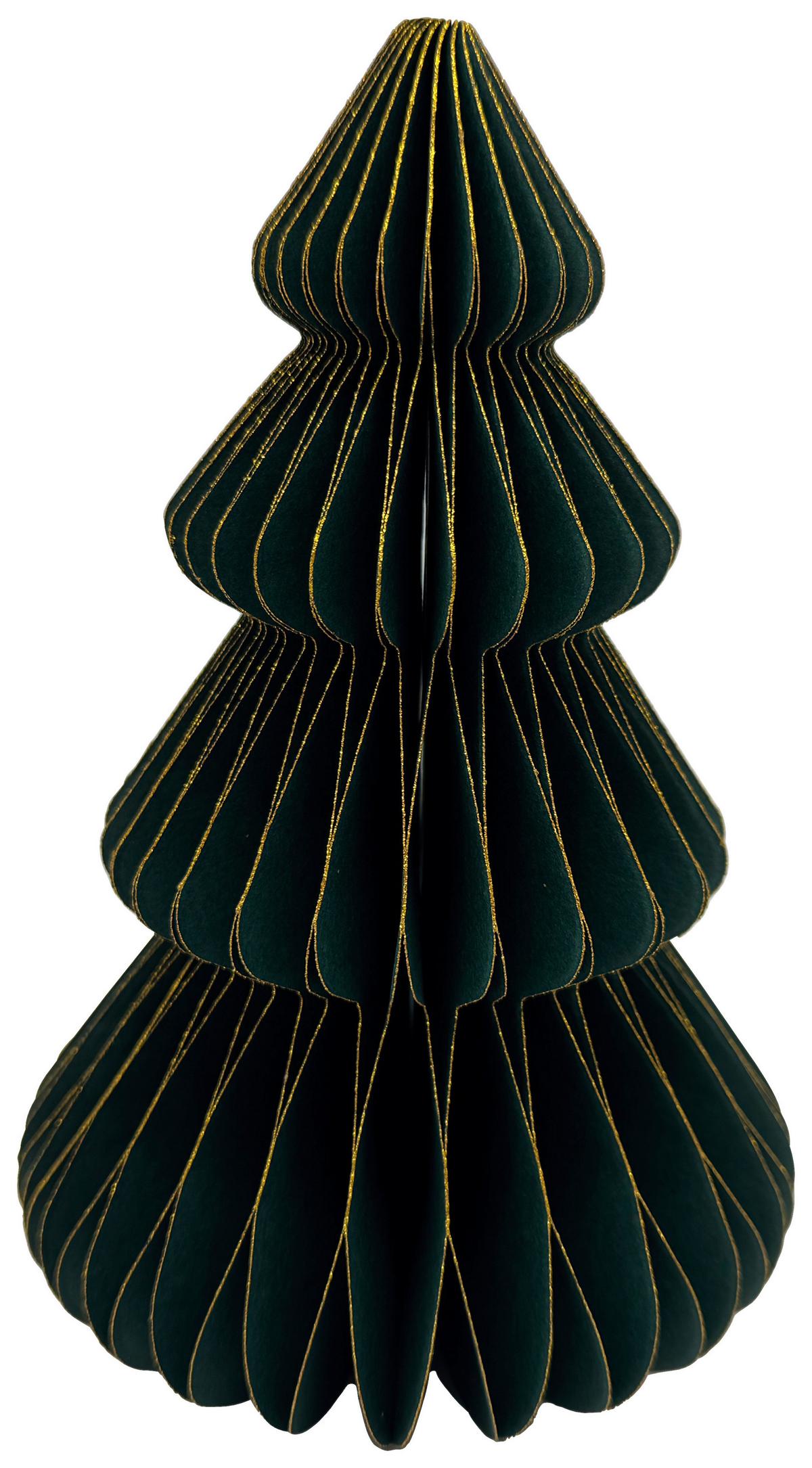 Dekobaum Bella Grün ca. 19cm - Grün, Konventionell, Papier (8/19cm) - Mömax