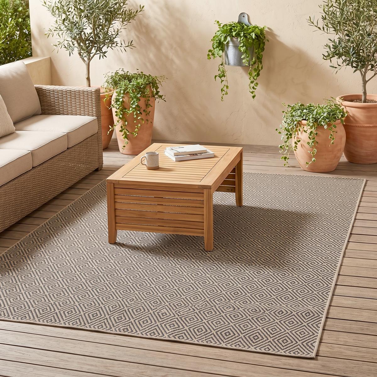 Outdoorteppich Kenzy Naturfarben ca. 120x170cm - Naturfarben, KONVENTIONELL, Textil (120/170cm)