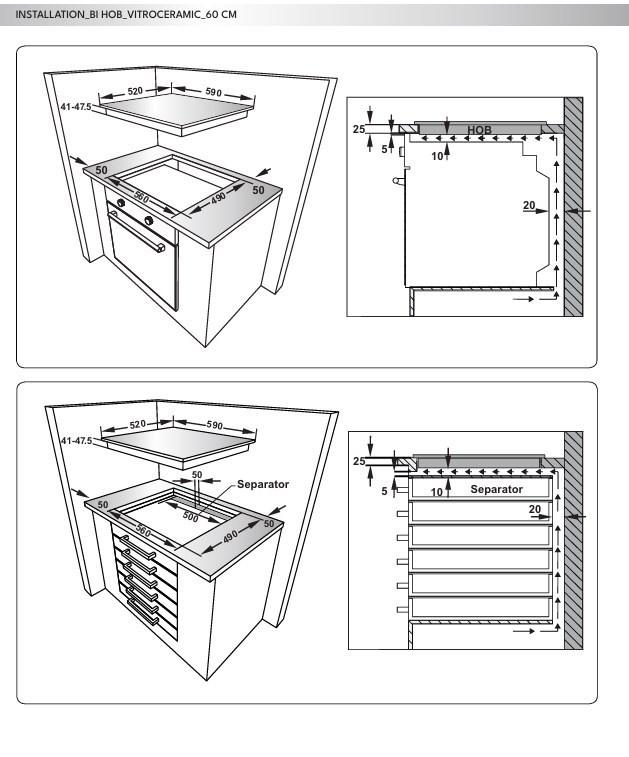 Einbauküche inkl. 5 E-Geräte PN 100 in Beton Graphit - Graphitfarben/Schwarz, MODERN (120/300cm) - Pino
