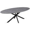 MATBORD MATTEO - grå/svart, Modern, metall/trämaterial (180/75/90cm) - Mömax