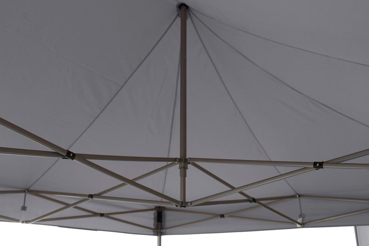 Pavillon 450x300 cm mit Seitenteilen - Grau, KONVENTIONELL, Textil (450/330/300cm) - Siena Garden