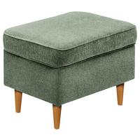 HOKER HUGO - dąb wotan/oliwkowa zieleń, Basics, tkanina/drewno (63/43/42cm) - Carryhome