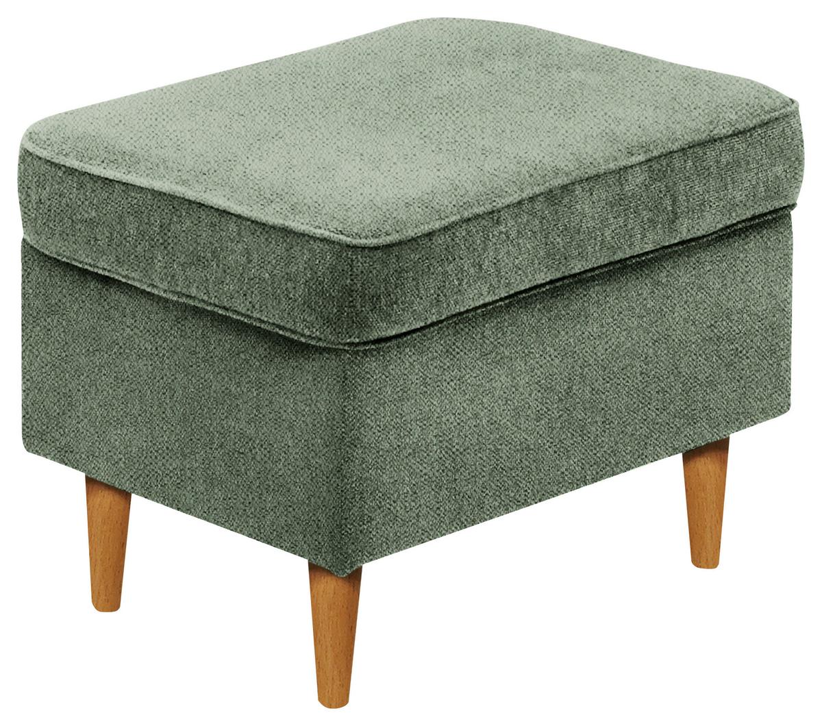 HOKER HUGO - dąb wotan/oliwkowa zieleń, Basics, tkanina/drewno (63/43/42cm) - Carryhome