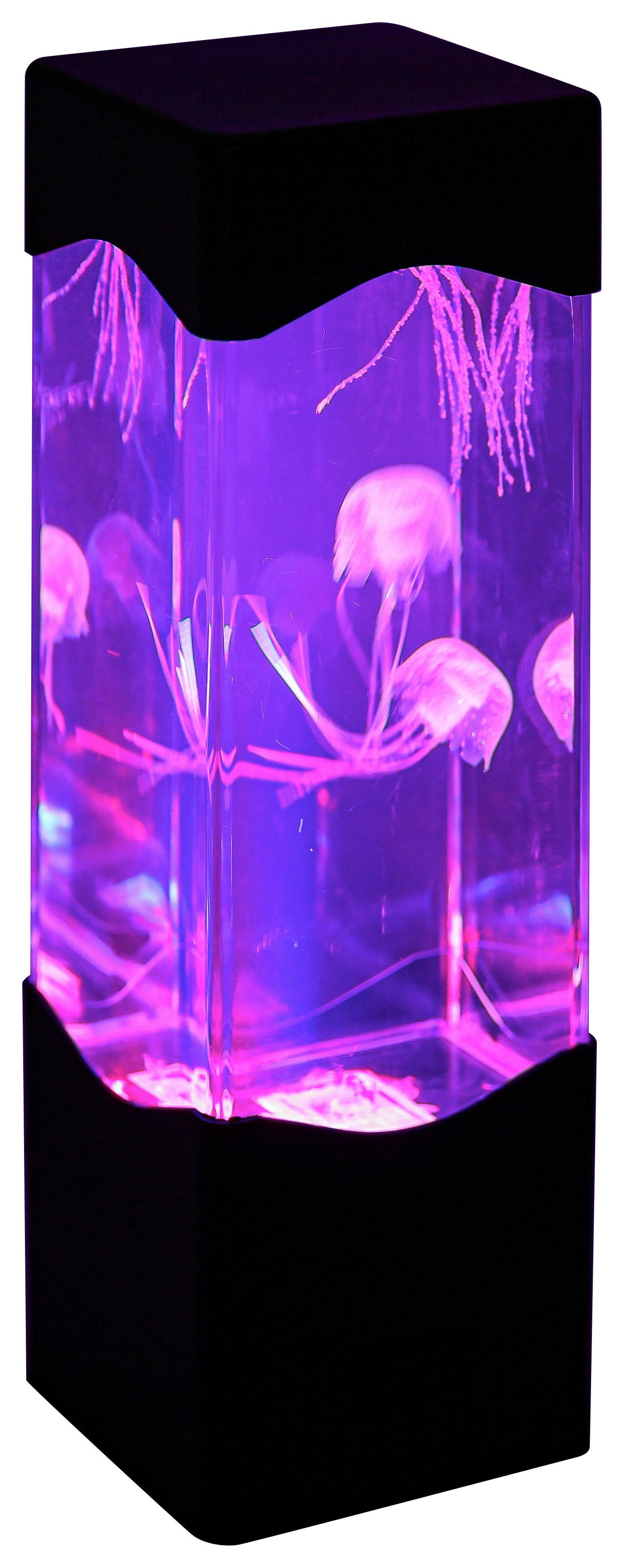 LED-DEKORATIONSLAMPA QUALI - svart/transparent, Modern, plast (7,5/23,3/7,5cm) - Mömax