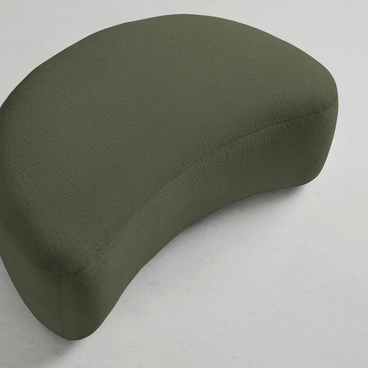 Hocker Leonas Grün - Schwarz/Grün, MODERN, Kunststoff/Textil (102/42/66cm) - Premium Living
