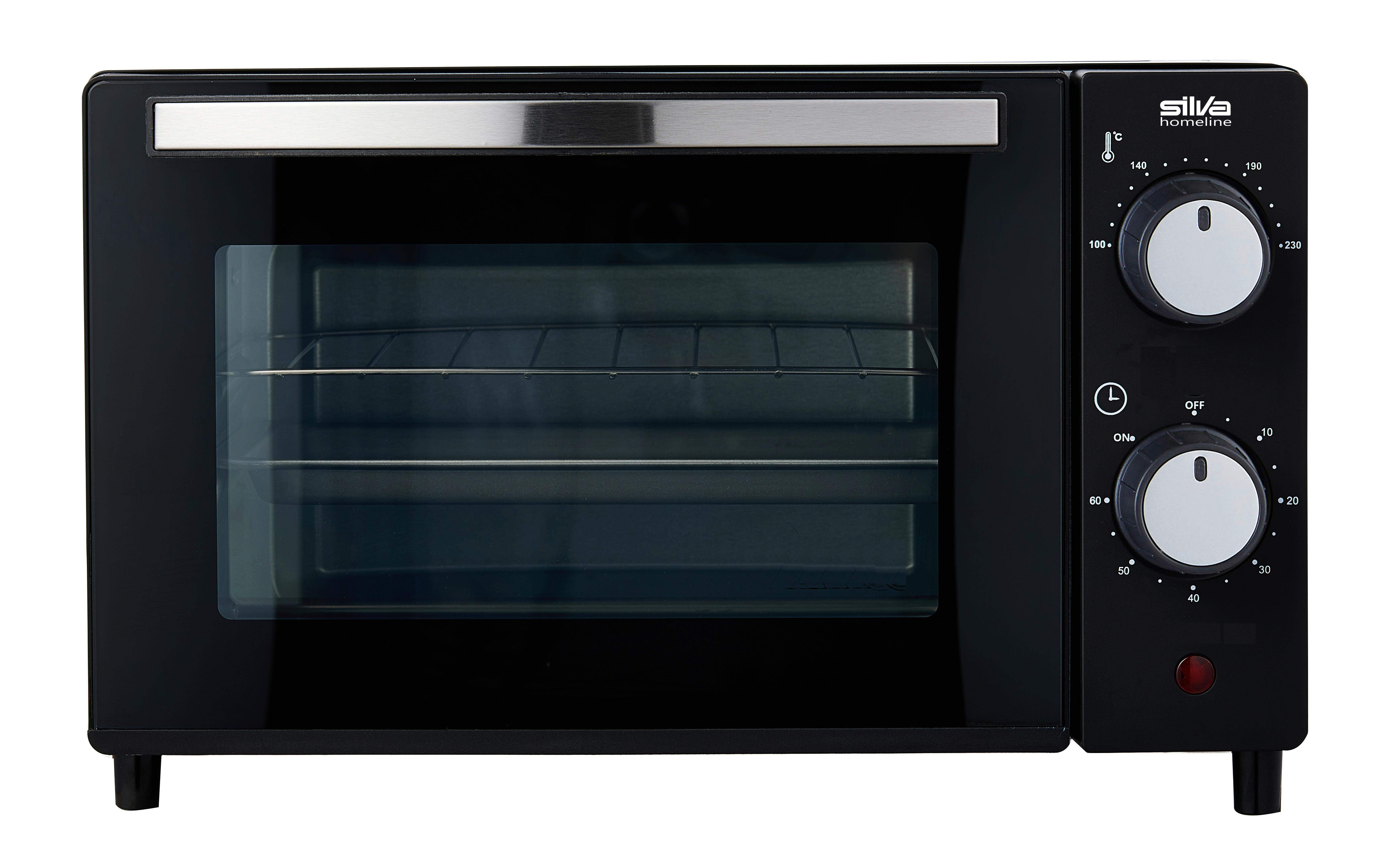 MINIPIEKARNIK SILVA MB 1000 MINI-BACKOFEN - czarny, Basics, tworzywo sztuczne (36,2/22,1/28,6cm) - Silva Homeline