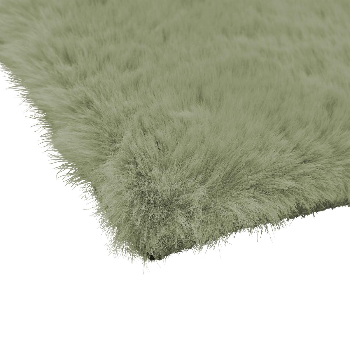 Umjetno Krzno Caroline 1 - svijetlo zelena/boje kadulje, Konvencionalno, tekstil (80/150cm) - Mömax